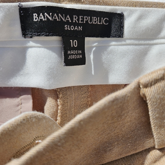 Banana Republic The Sloan Fit Womens Ankle Pant Brown Size 10 with Pockets - Picture 3 of 9